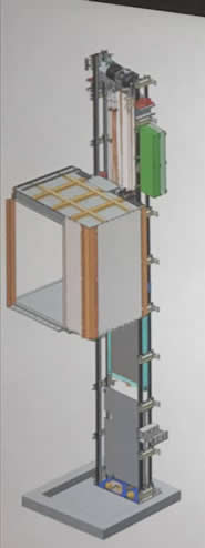 背包架結(jié)構(gòu)小電梯