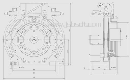 永磁同步曳引機(jī)結(jié)構(gòu)