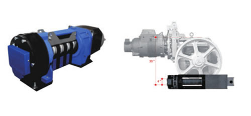 永磁同步無齒輪曳引機(jī)
