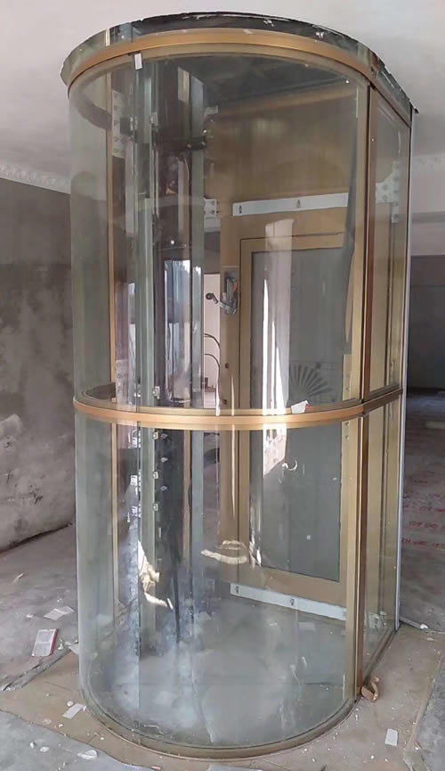 手拉門/平開門 弧形觀光電梯 馬蹄形電梯