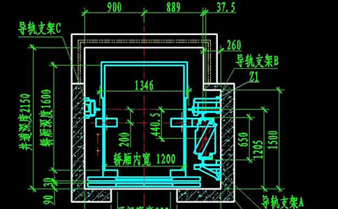 電梯井道圖紙